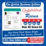 Celebrating Success: Reena Achieves a Pearson PTE Academic Score of 55 at The British Academy, Safidon
